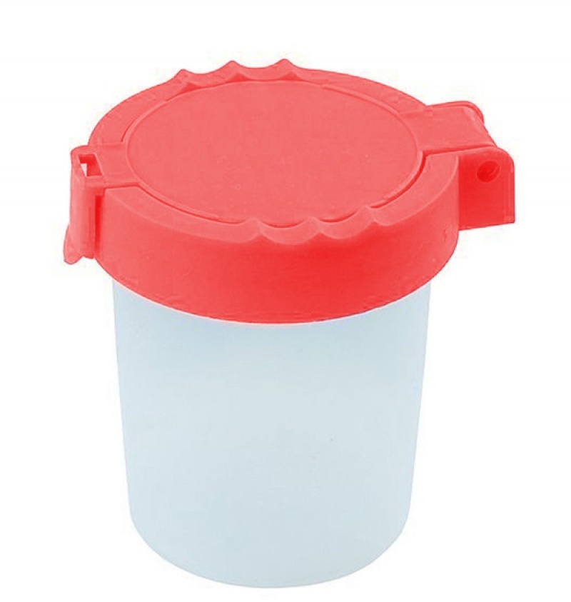 Kubek do wody i farb Gimboo, z blokadą wylania, 150ml, mix kolorów
