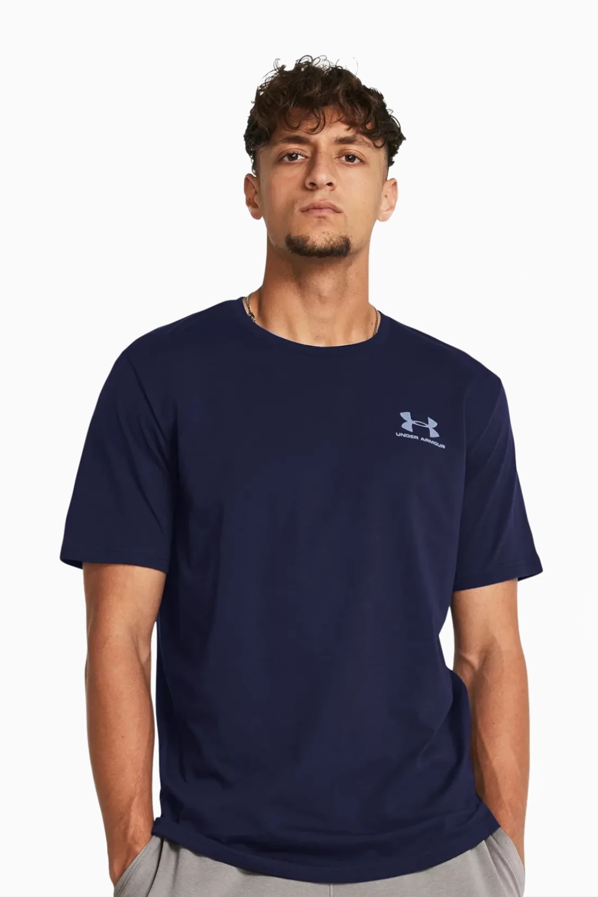 Koszulka Under Armour Sportstyle Left Chest - Granatowy