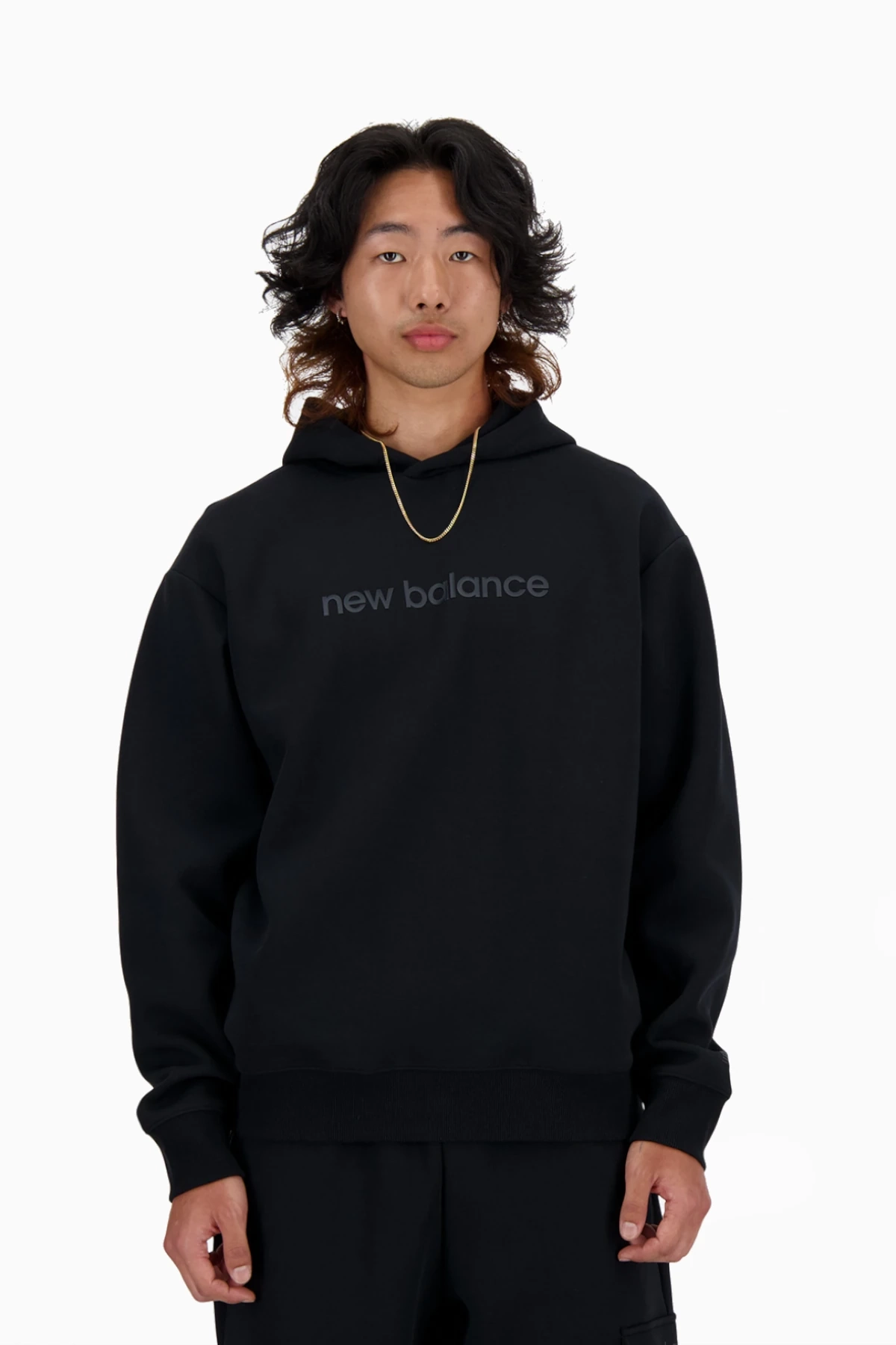 Bluza z kapturem New Balance Shifted Graphic - Czarny