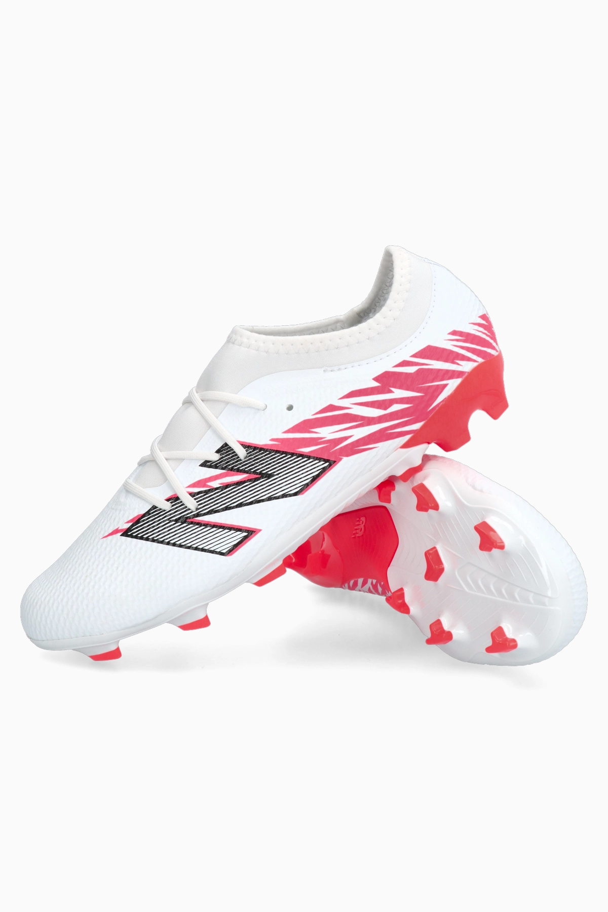 Korki New Balance Furon V8 Team FG Junior - Biały