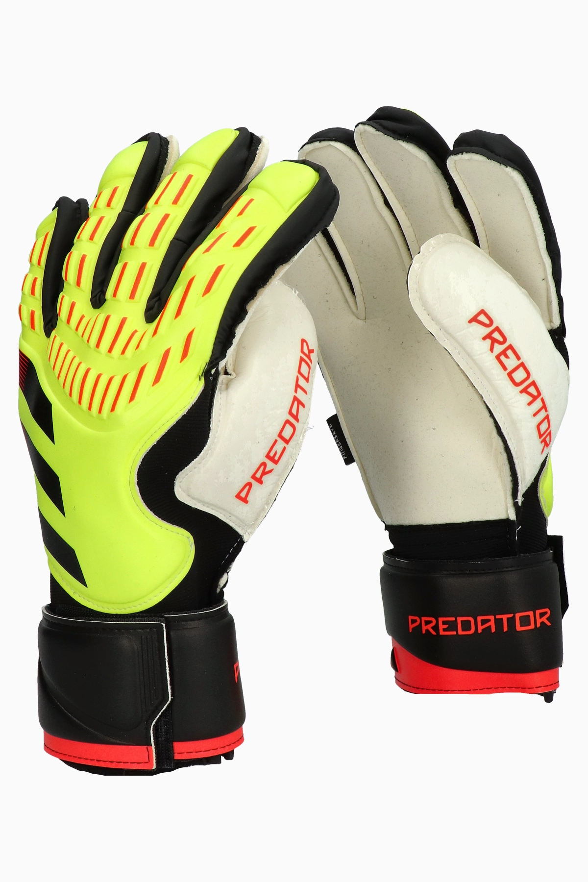 Rękawice adidas Predator Match Fingersave - Żółty