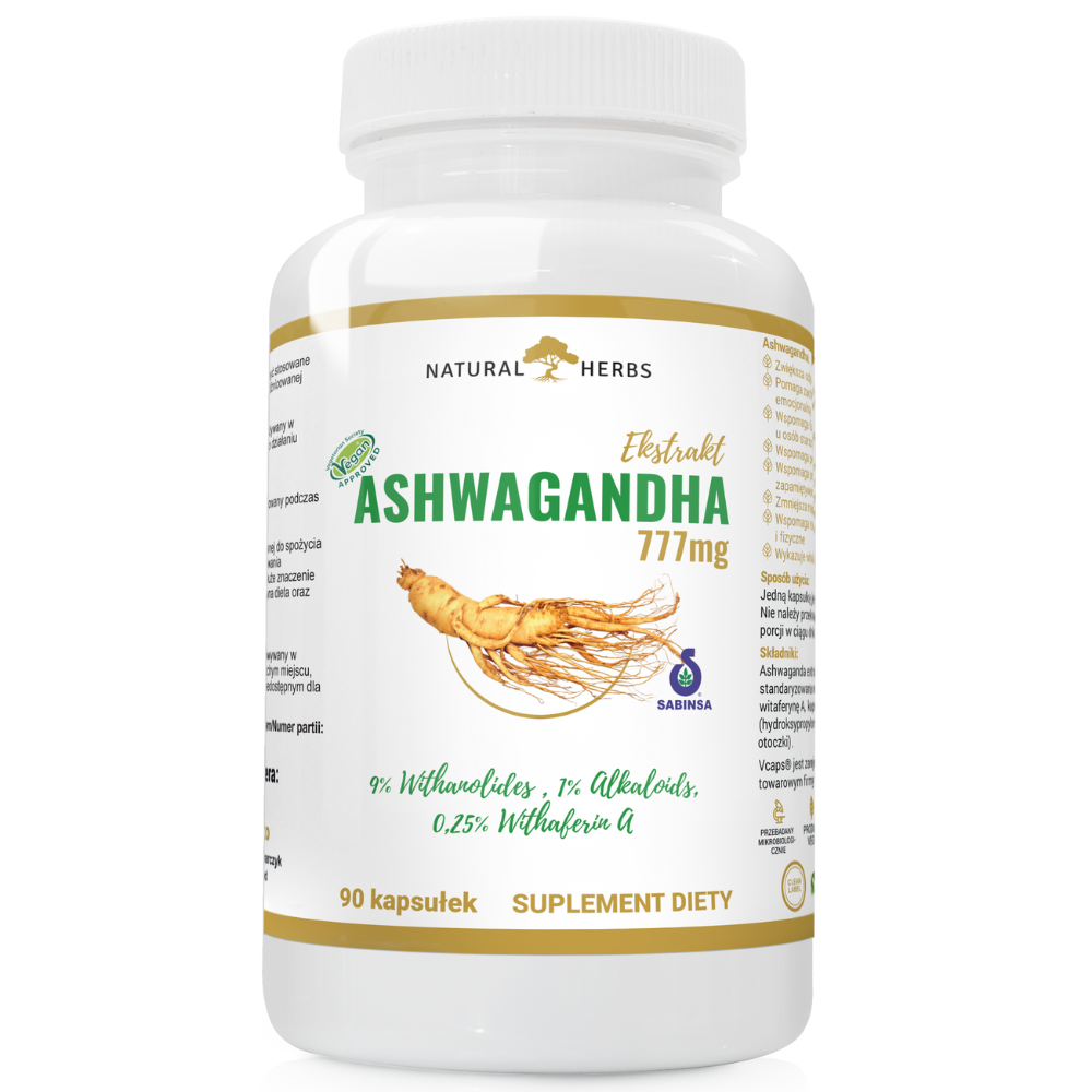 Ashwagandha 777mg ekstrakt 90kaps. Altopharma