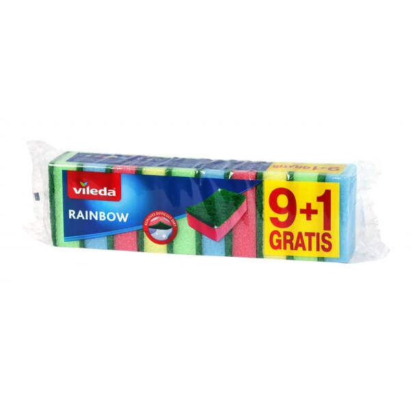 Zmywaki Rainbow 10 sztuk Vileda