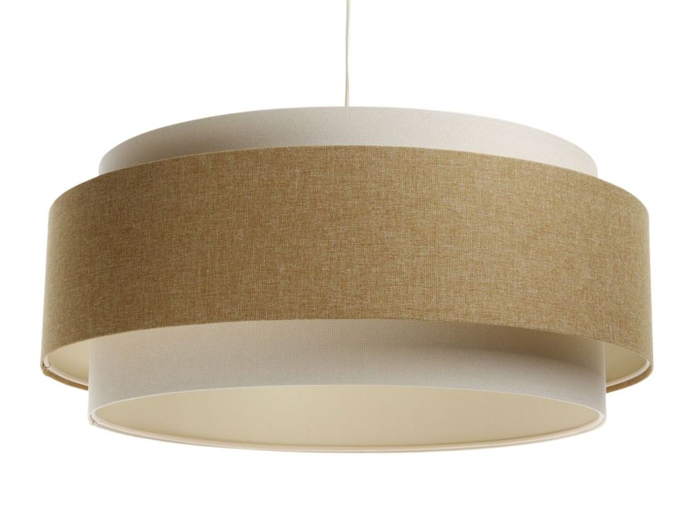 Lampa wisząca ERUTAN DUDU kremowa/żółta