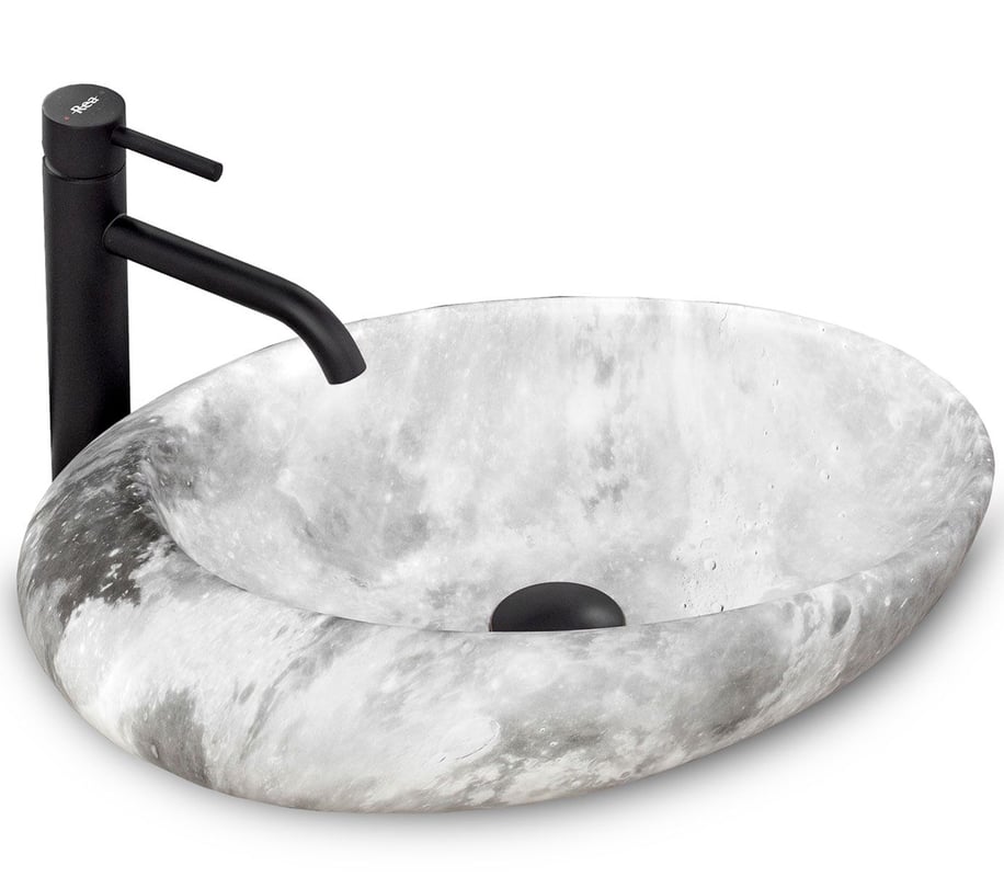 Umywalka nablatowa Rea Roxy C Stone L.GREY