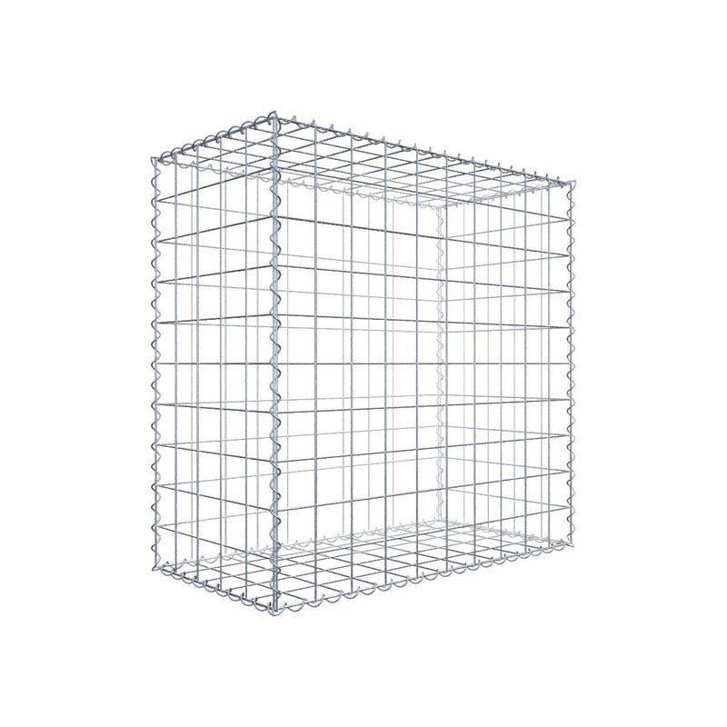 Gabion 100 cm x 100 cm x 50 cm (dł. x wys. x gł.), rozmiar oczek 10 cm x 10 cm, spirala
