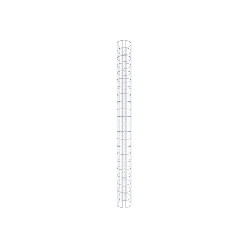Kolumna gabionowa o średnicy 27 cm, okrągła MW 5 x 10 cm - Wysokość: 2,20 m