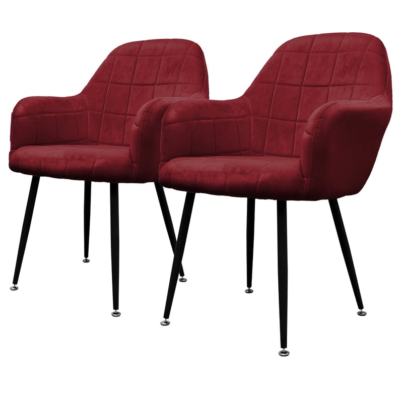 Krzesła do jadalni Krzesła do jadalni do salonu Zestaw 4 krzeseł Bordeaux Olive