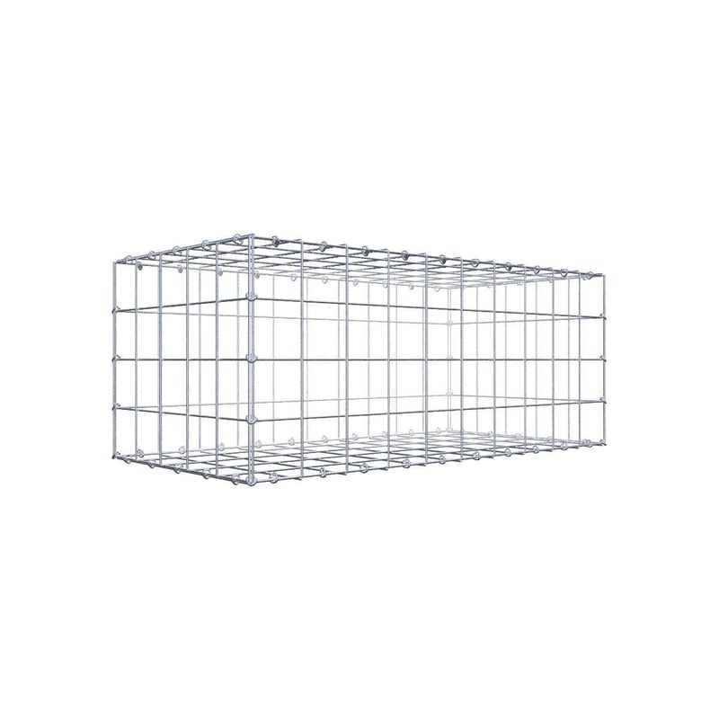 Gabion 100 cm x 40 cm x 50 cm (dł. x wys. x gł.), rozmiar oczka 10 cm x 10 cm, pierścień typu C