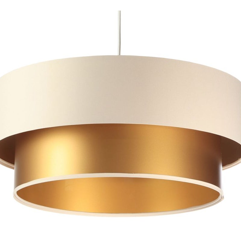 Lampa wisząca DOUBLE CREAM 40 kremowa/złota