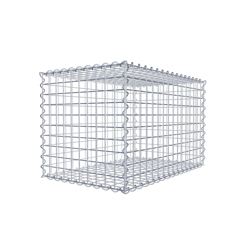 Gabion 80 cm x 50 cm x 50 cm (dł. x wys. x gł.), rozmiar oczek 5 cm x 5 cm, spirala