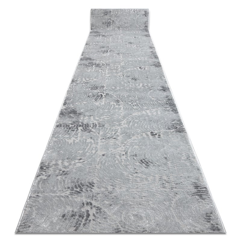 Chodnik Strukturalny MEFE 8725 dwa poziomy runa szary 120 cm 120x760 cm