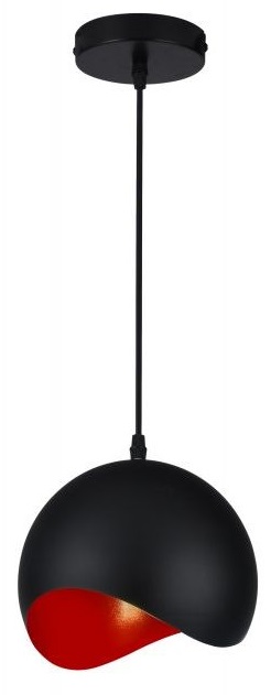 GTV Mavia lampa wisząca 1x40 W czarna OS-MAV-12-DEC
