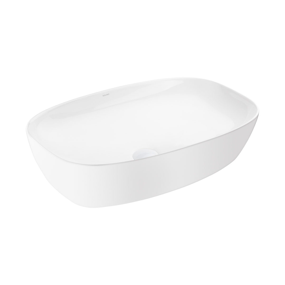 Ksuro 103 umywalka 60x38 cm nablatowa prostokątna z powłoką Intelligent Coat biała 20809000 - Wysyłka w 24h