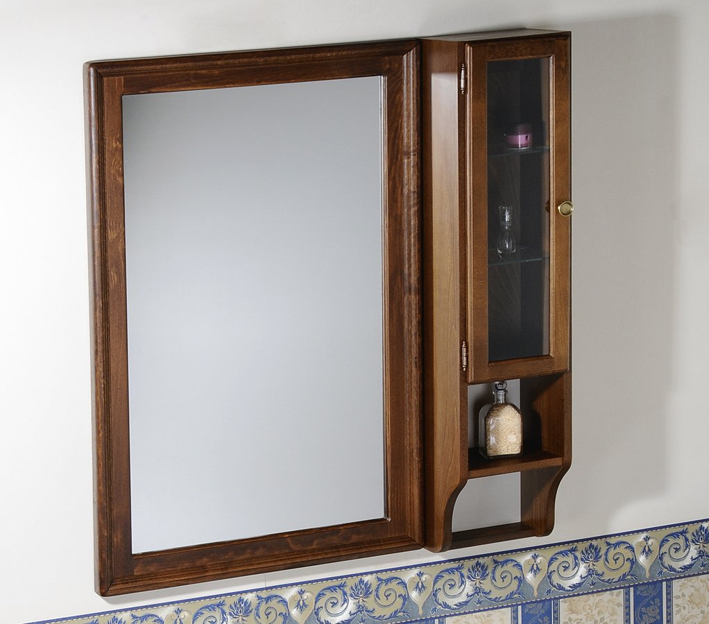 Sapho Retro szafka 115 cm boczna lewa wisząca drewno bukowe brąz 1700