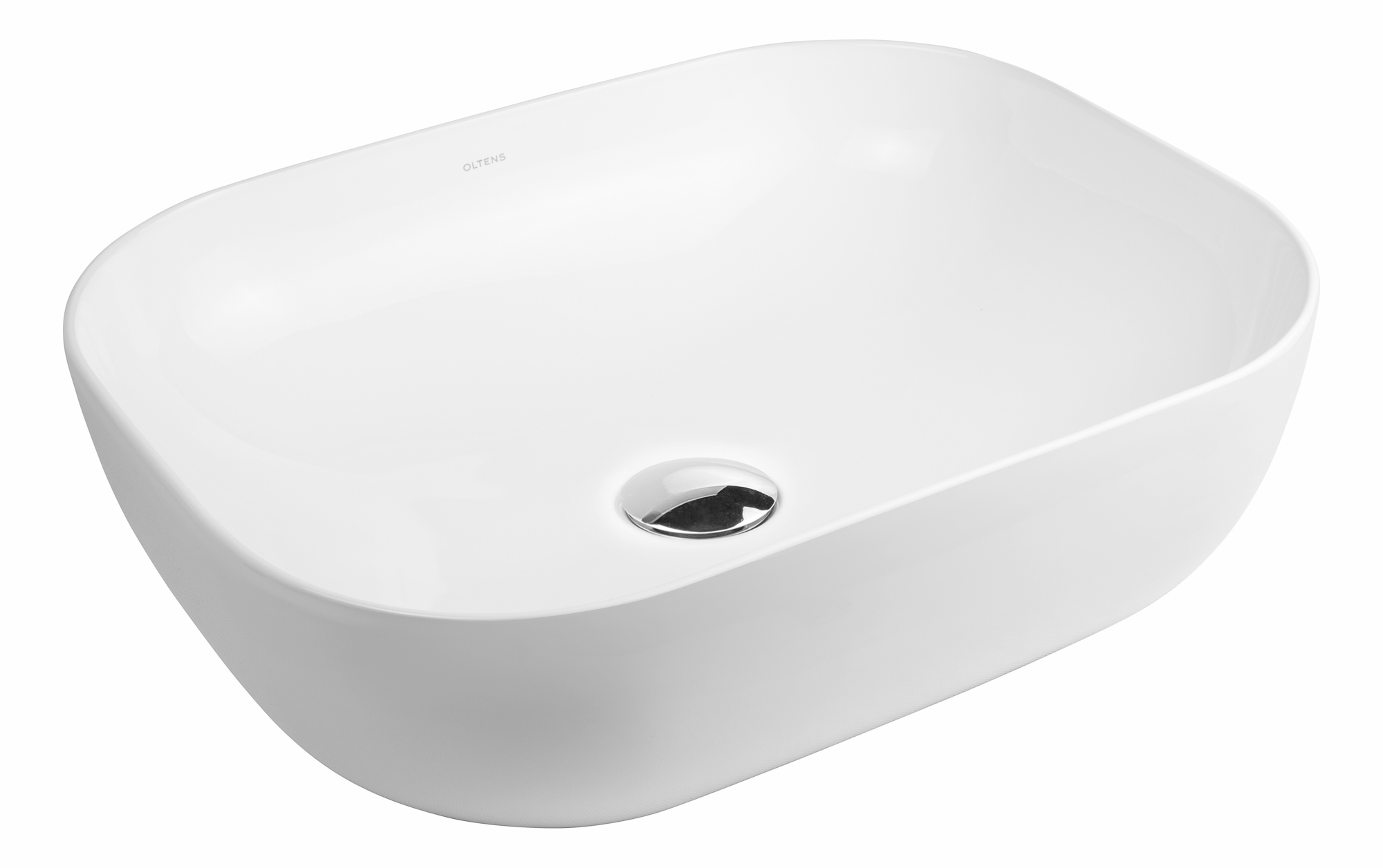 Oltens Josen umywalka 50x39,5 cm owalna nablatowa biała 40305000 - Wysyłka w 24h