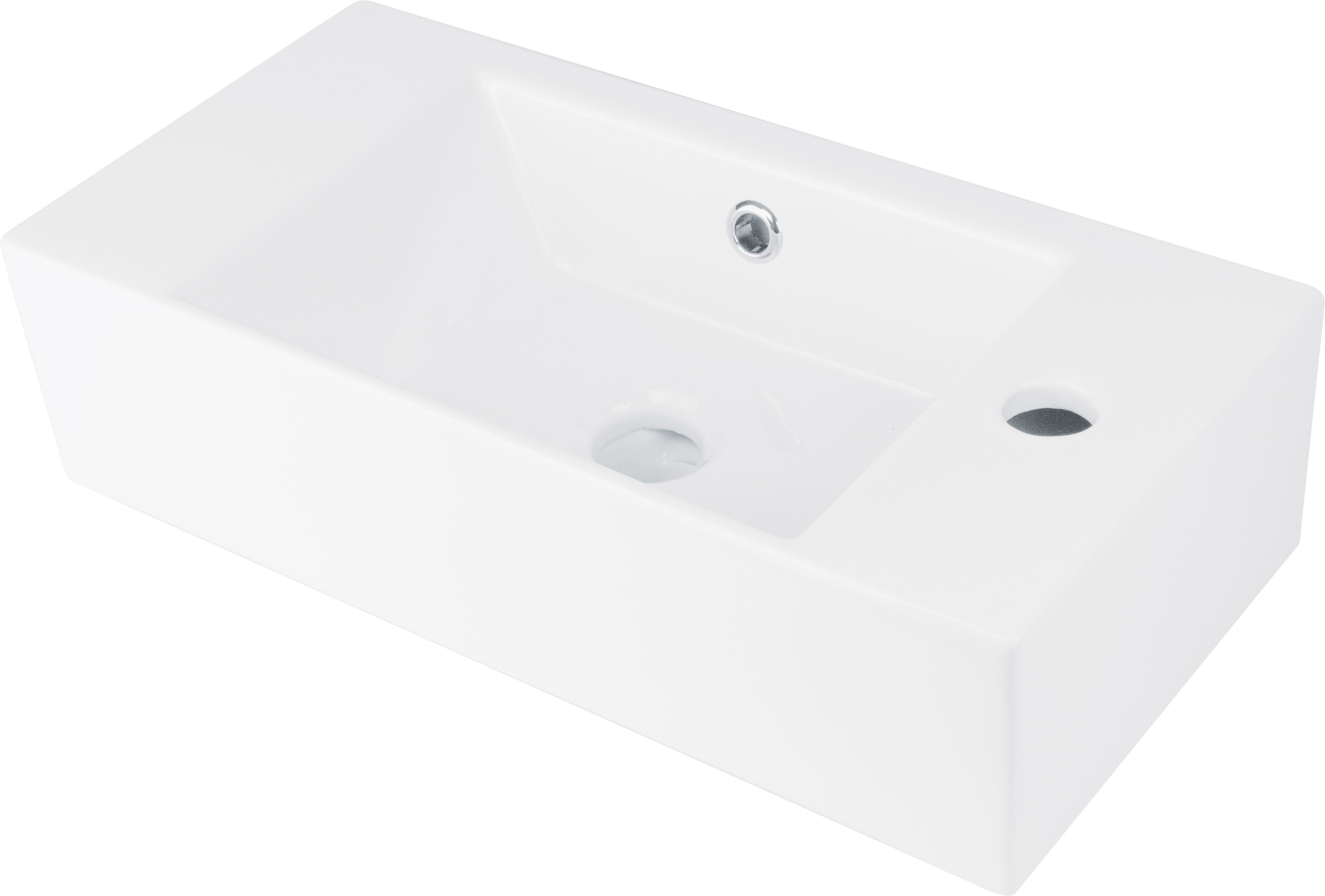 Deante Hiacynt New umywalka 51x25 cm prostokątna nablatowa biała CDY6U2R