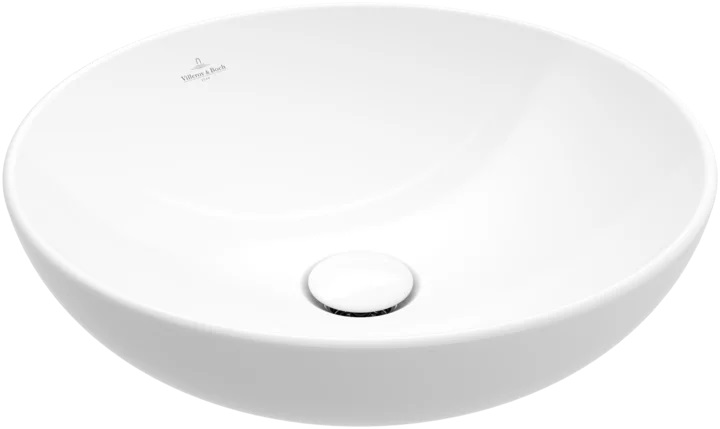 Villeroy & Boch Loop & Friends umywalka stojąca 42 cm nablatowa okrągła CeramicPlus Weiss Alpin 4A4600R1