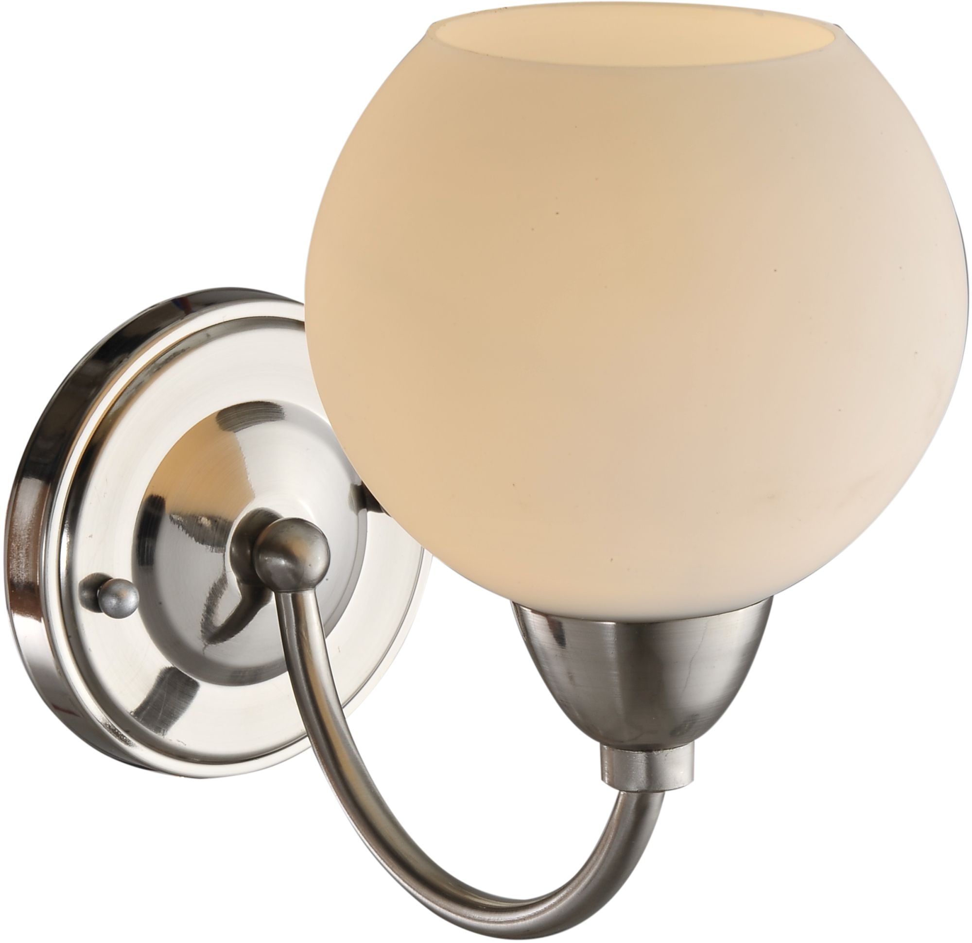 Candellux Tobago kinkiet 1x60W chrom/biały 21-25487