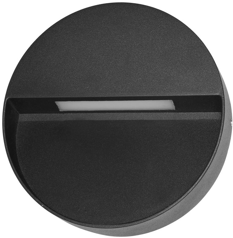 Italux Piana 3K kinkiet zewnętrzny 1x3 W czarny piaskowany OWL-4153-3K