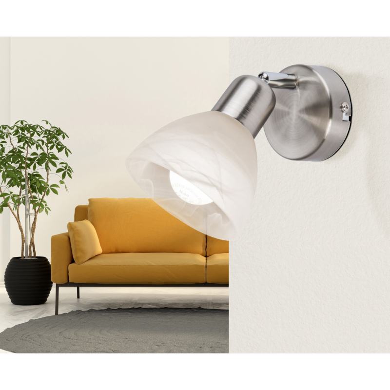 Globo Lighting Daytona kinkiet 1x5 W biały-nikiel 818901016X