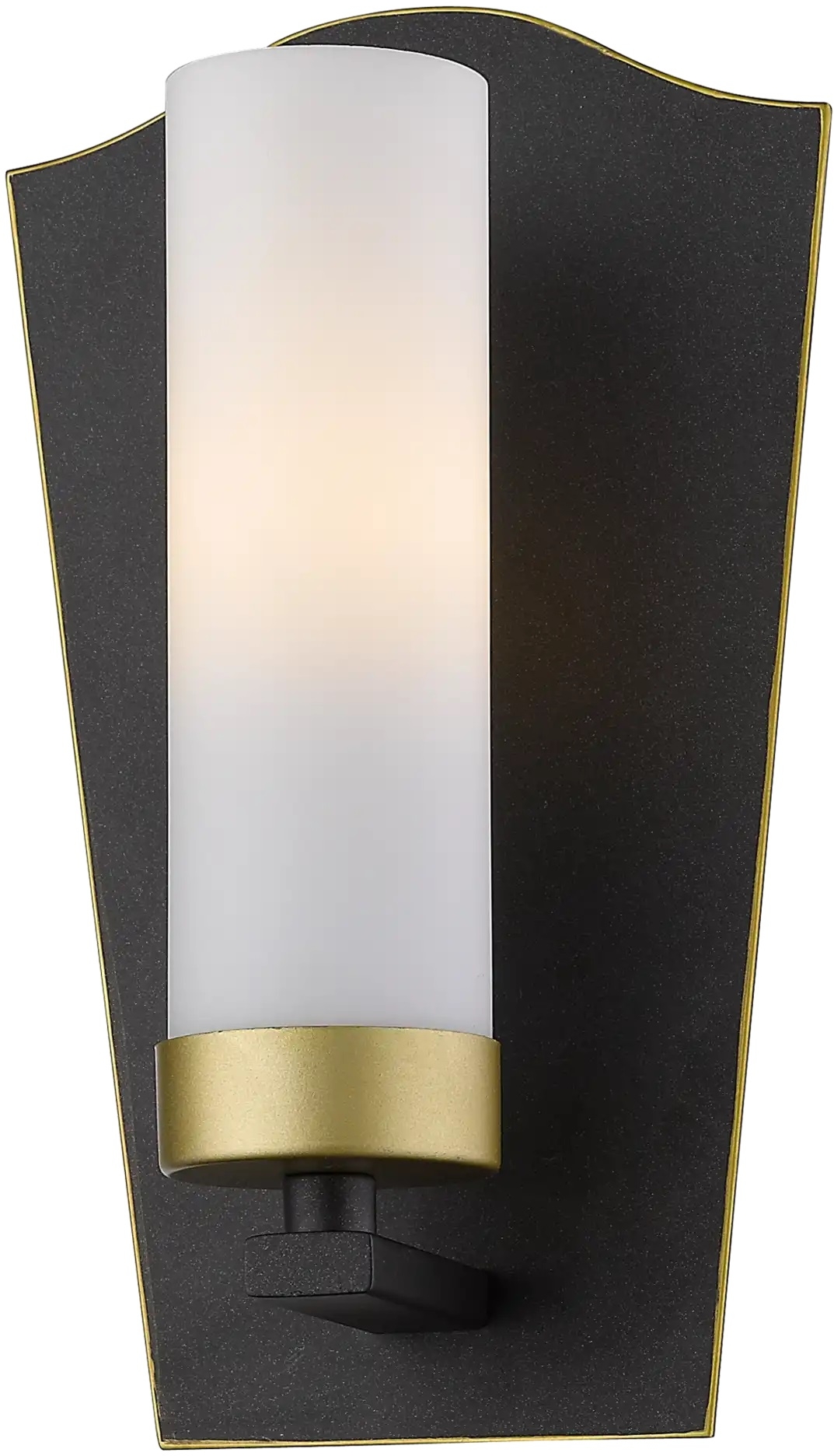 CosmoLight Dublin kinkiet 1x40W czarny/złoty W01162BZ