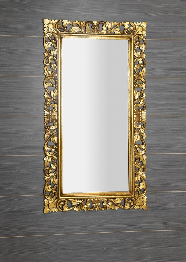 Sapho Scule & Samblung lustro 80x150 cm prostokątne rama złoty IN338 - Wysyłka w 24h