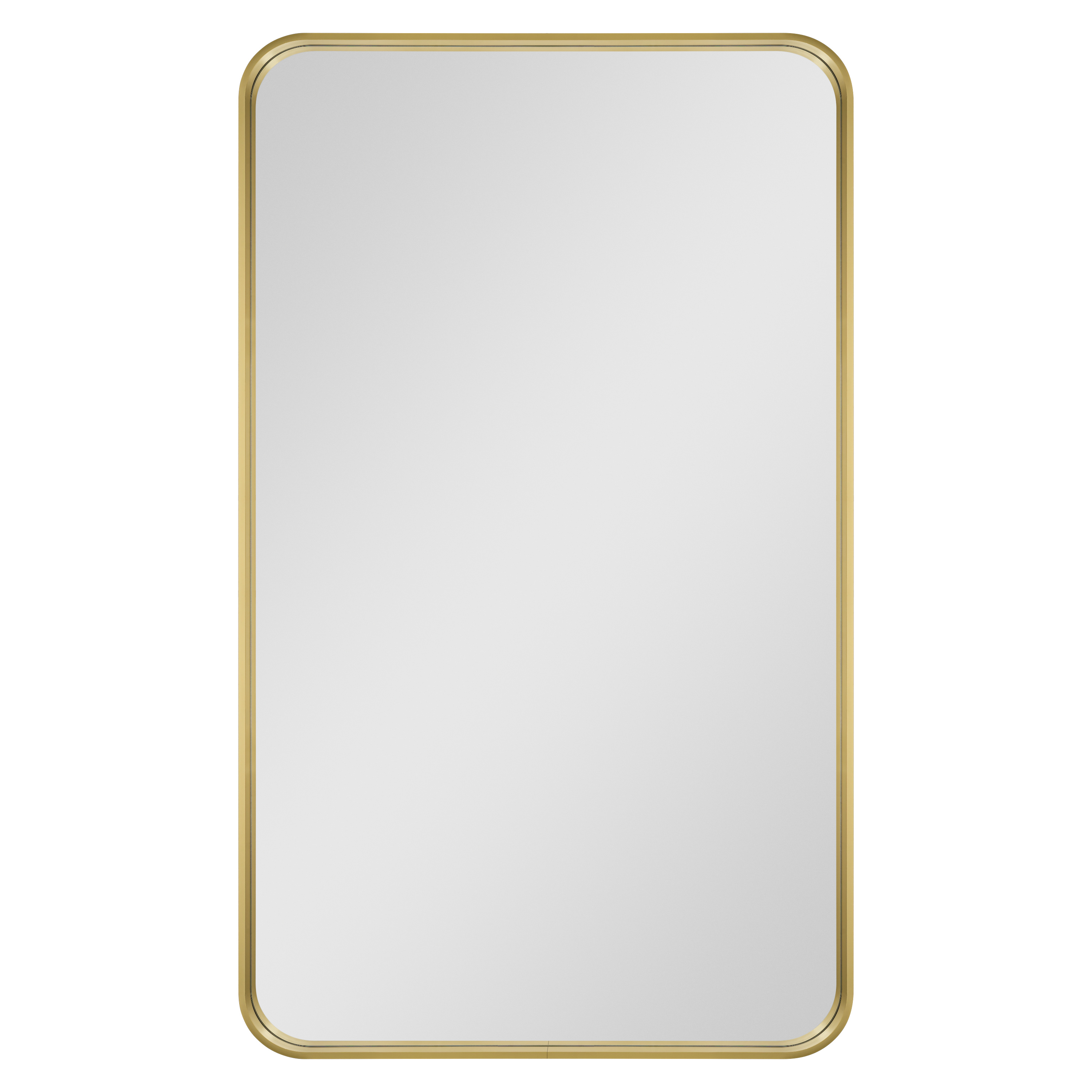 Dubiel Vitrum Rio Gold lustro łazienkowe 60x100 cm prostokątne rama złota - Wysyłka w 24h