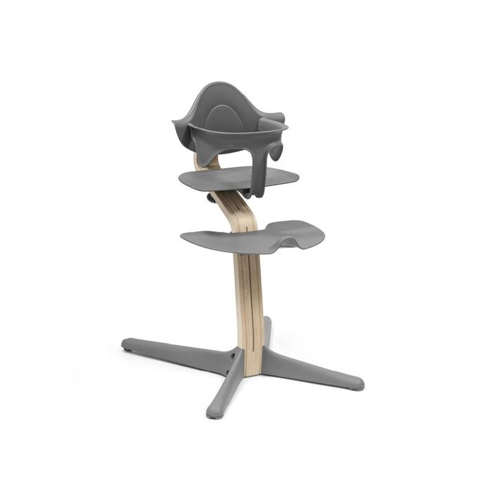 Stokke Nomi z Baby Set - krzesełko z zestawem dziecięcym-Walnut Black-Baby Set Anthracite