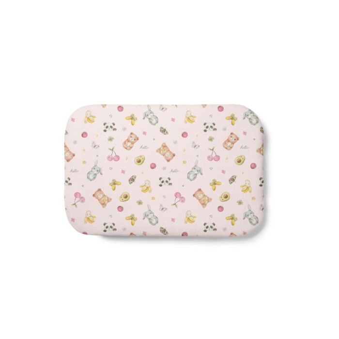 Waldin Bambusowa poduszka dziecięca z wypełnieniem 60 x 40 cm-Candy Cute Jasny Róż