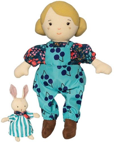 Manhattan Toy Lalka Ollie z małym króliczkiem