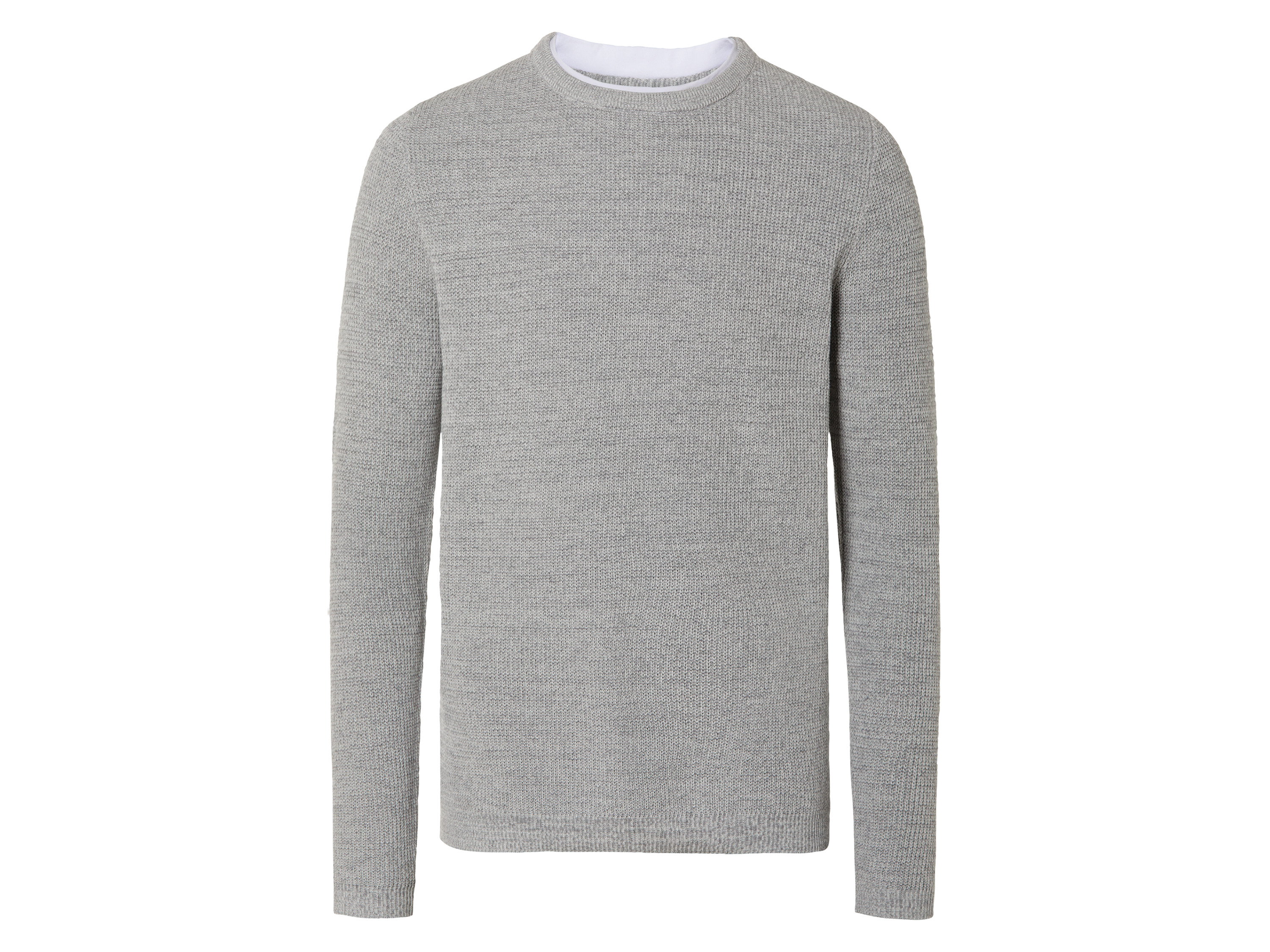 Livergy Sweter męski z dzianiny bawełnianej XL 56/58, Szary