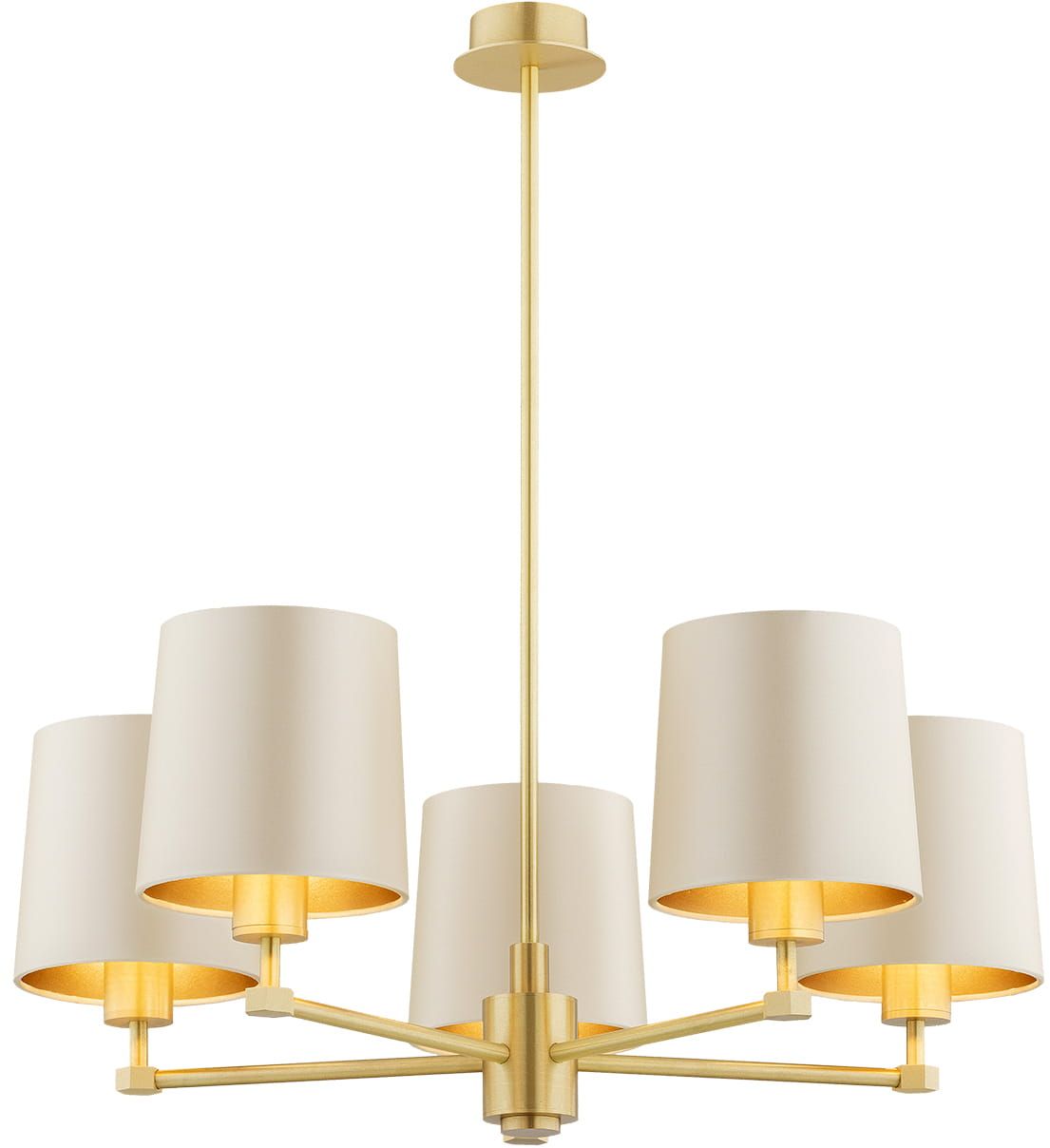 Darmowa Dostawa - Lampa wisząca 5x15 W mosiądz Argon Princeton 2187