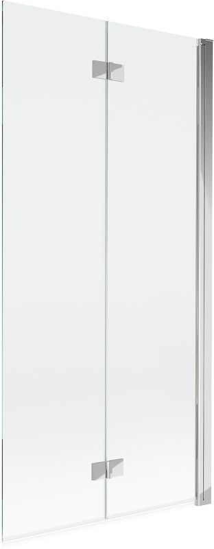 Parawan nawannowy Mexen Mist transparentny chrom 90 x 150 cm 2-skrzydłowy 1 szt