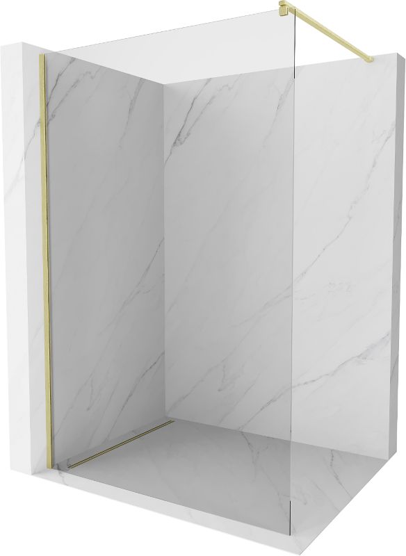 Ścianka prysznicowa Mexen Kioto złoty szczotkowany 70 x 200 cm 800-070-101-55-00 1 szt.