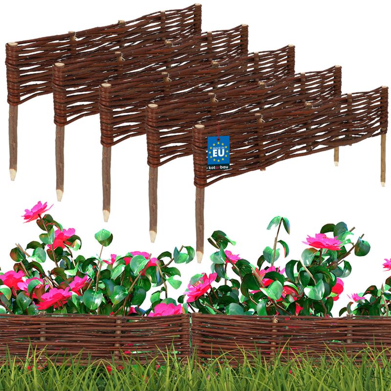Płotek ogrodowy KOTARBAU wiklinowy 60x10 cm 5 szt.