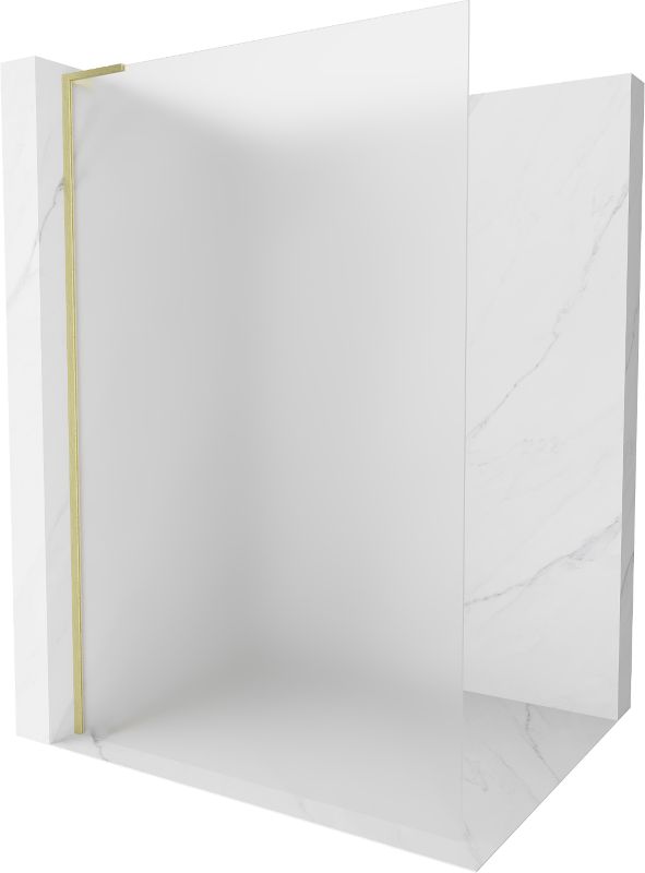 Ścianka prysznicowa Mexen Kioto L szron złota szczotkowana 100x200 cm 800-100-103-55-30 1 szt.