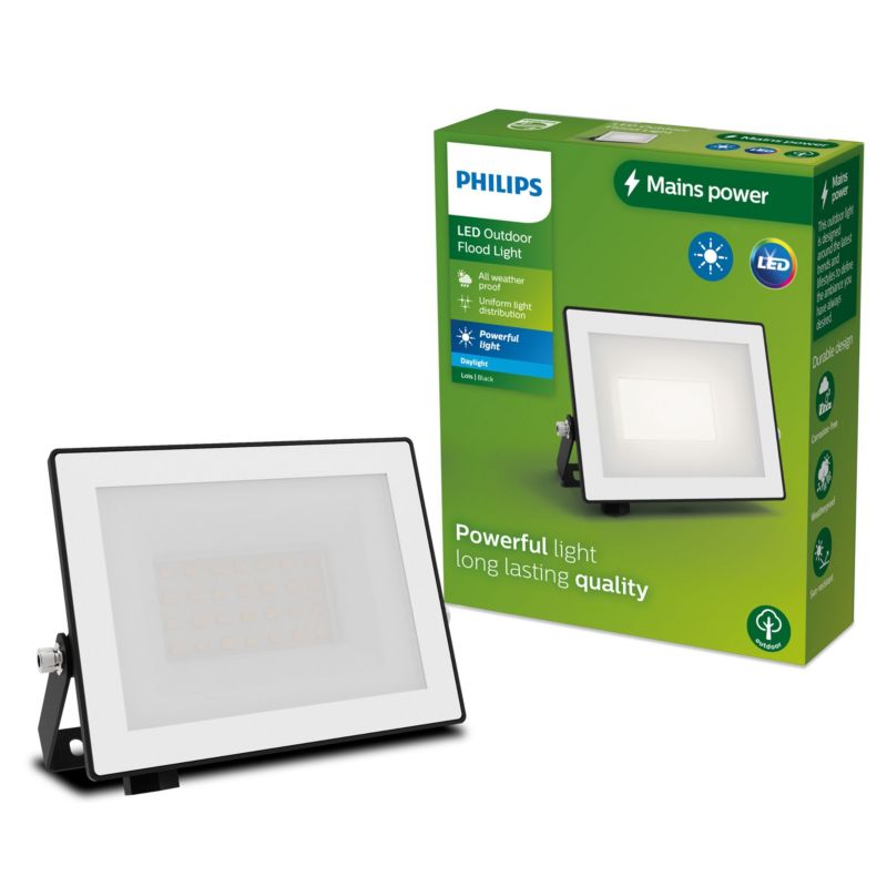 Naświetlacz LED Philips Lampa Reflektor 20W 2050lm 5000K IP65 Czarny 1 szt.