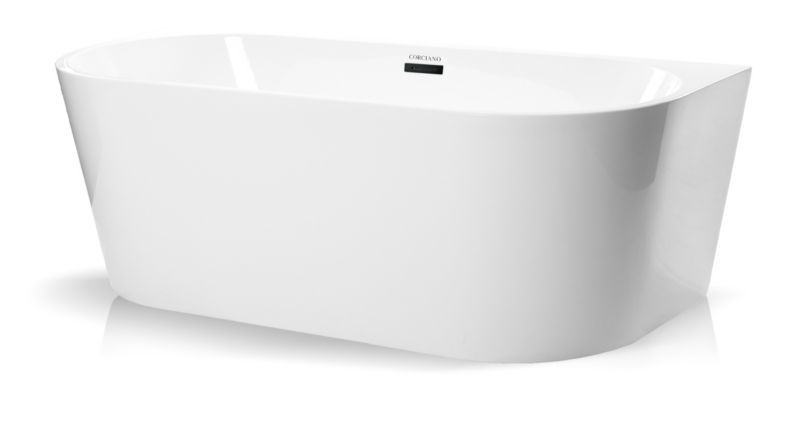 Wanna wolnostojaca Corciano Pari 170x80cm z czarnymi dodatkami 1szt.