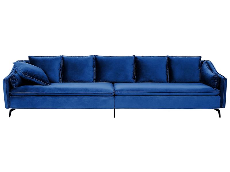 Sofa welurowa niebieska Aure 1 szt.