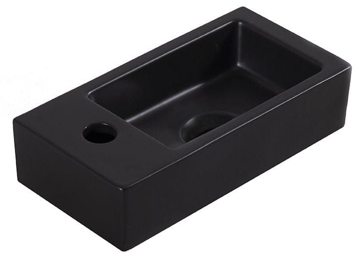 Umywalka Wiesbaden mała ceramiczna lewa prostokątna 36x18 cm 1szt