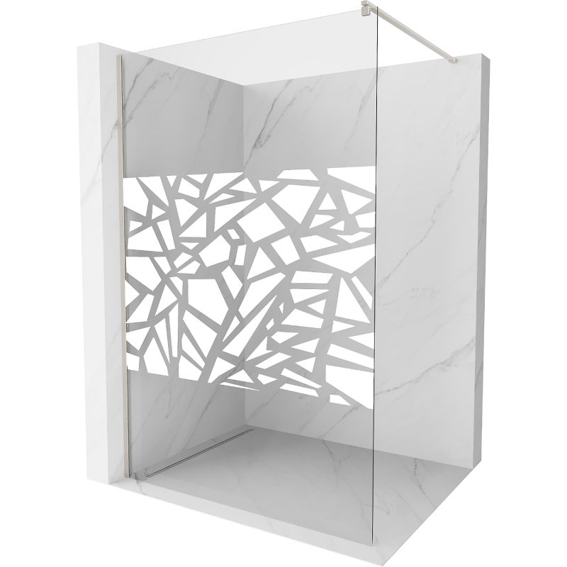 Ścianka prysznicowa Mexen Kioto biały wzór 90x200 cm 800-090-101-97-85 1 szt.