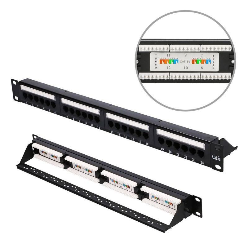 Patchpanel Extralink CAT5E UTP V2 24 porty