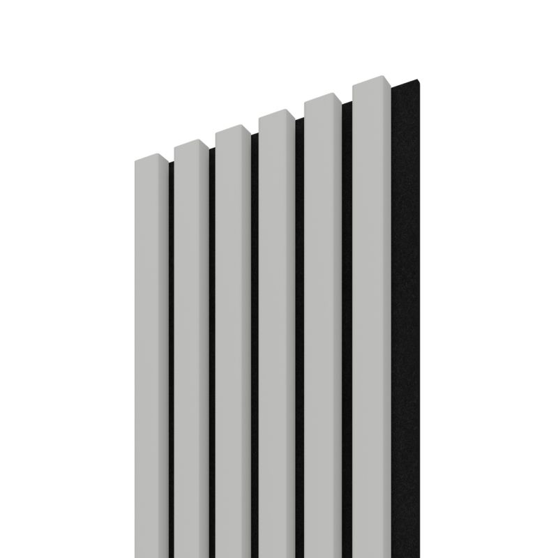 Lamel ścienny Stegu Acoustic Line 265 x 24,5 cm glacier grey / czarny - 1szt.