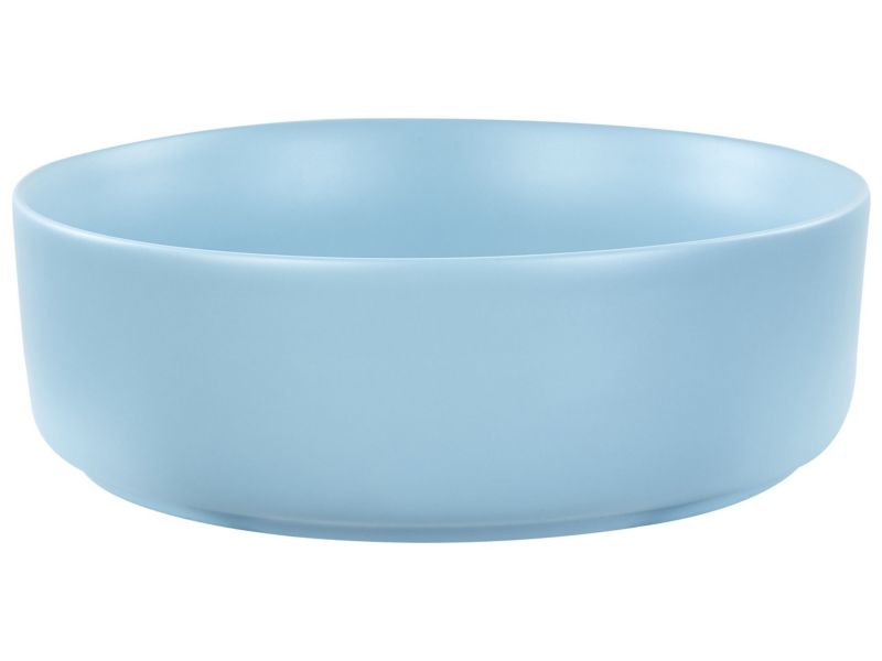 Umywalka nablatowa ceramiczna 37 cm niebieska Gudar 1 szt.