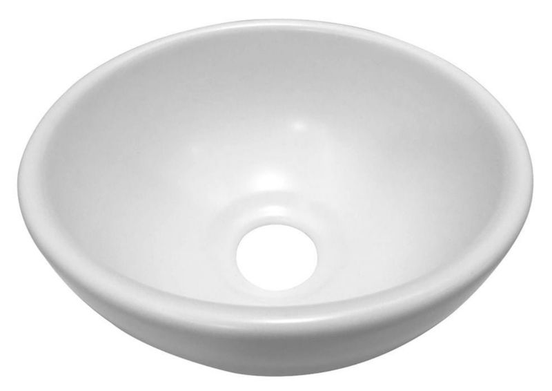 Umywalka Wiesbaden nablatowa ceramiczna okrągła 20x9 cm 1szt