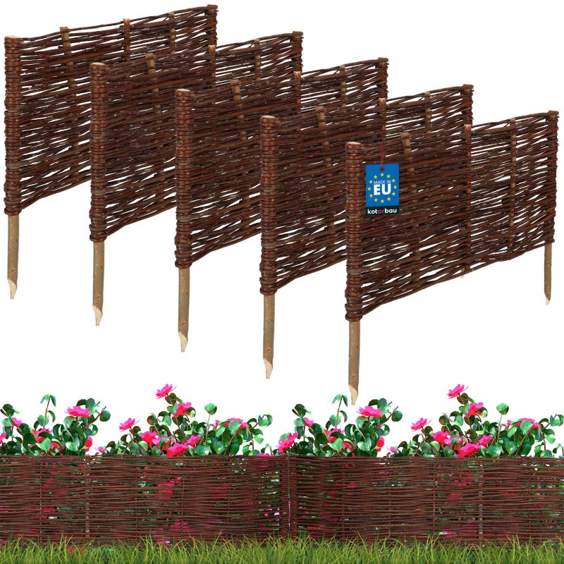 Płotek ogrodowy KOTARBAU wiklinowy 60x30 cm 5 szt.