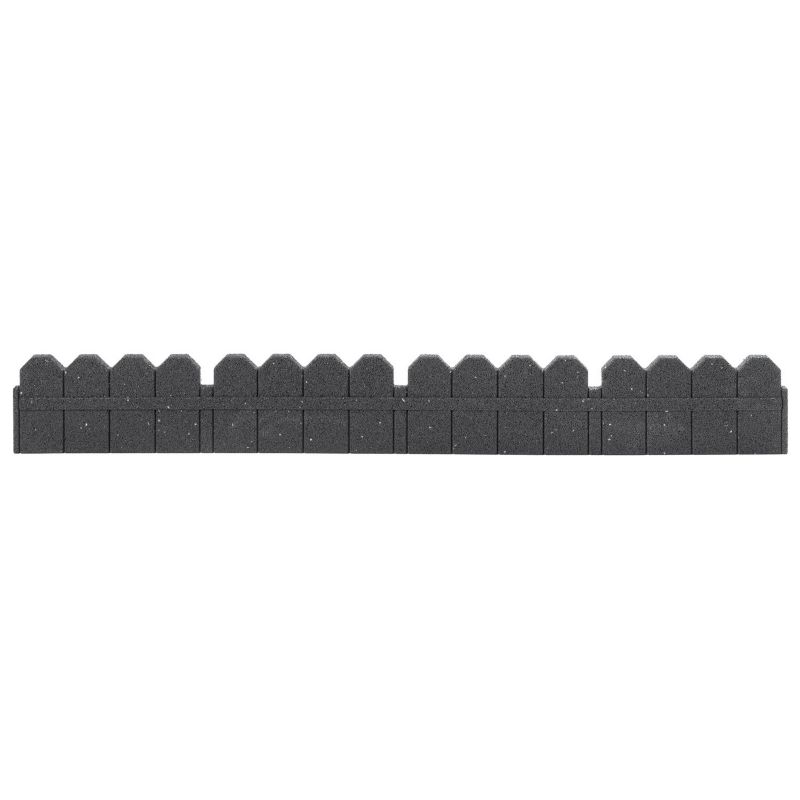 Obrzeże trawnikowe ogrodowe Multy Home Maryland 120 x 2,5 x 15,25 cm szare z zestawem montażowym 1 szt