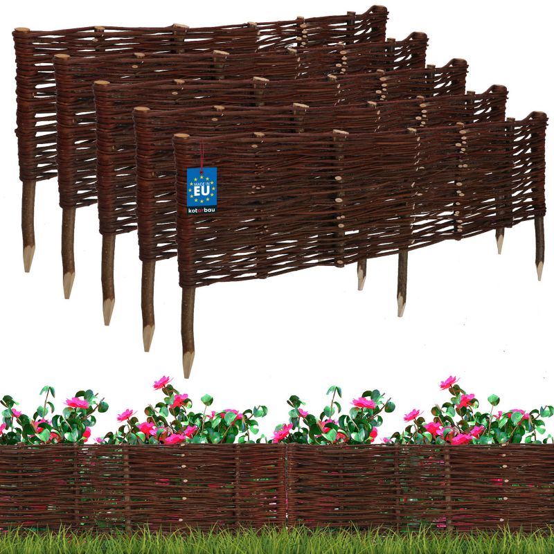 Płotek ogrodowy KOTARBAU wiklinowy 100x30 cm 5 szt.