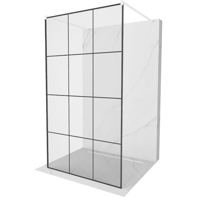 Ścianka prysznicowa Mexen Kioto czarny wzór 120x200 cm 800-120-002-20-77 1 szt.